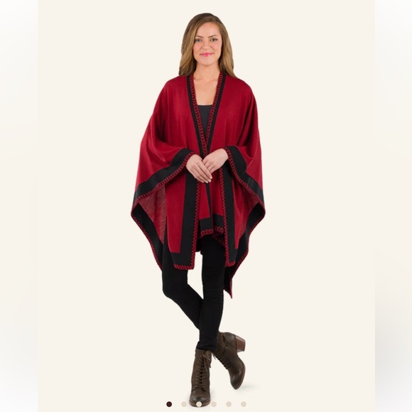 Patricia Nash Colorblock Short Shawl NWT - Picture 2 of 5